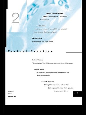 cover image of Textual Practice